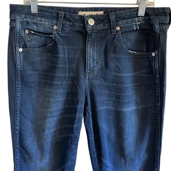 AMO Twist‎ Ankle Jeans Women’s Size 30 Slim Skinny Mid Rise Cropped Eclipse - Picture 4 of 10